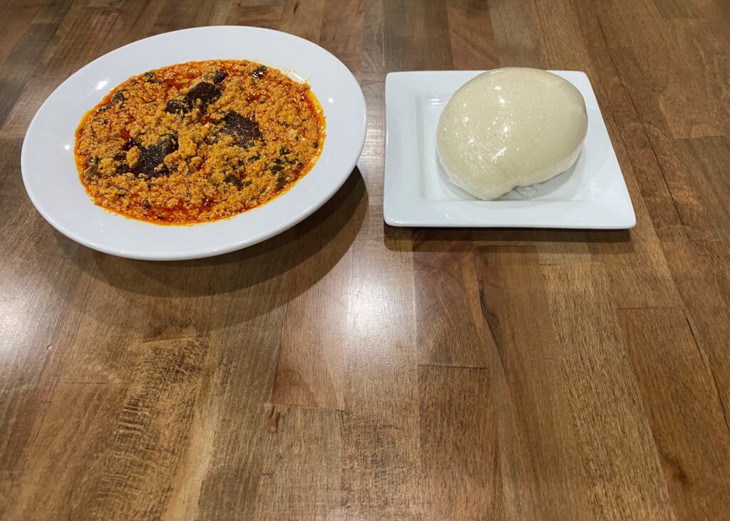 Fufu and Egusi Soup