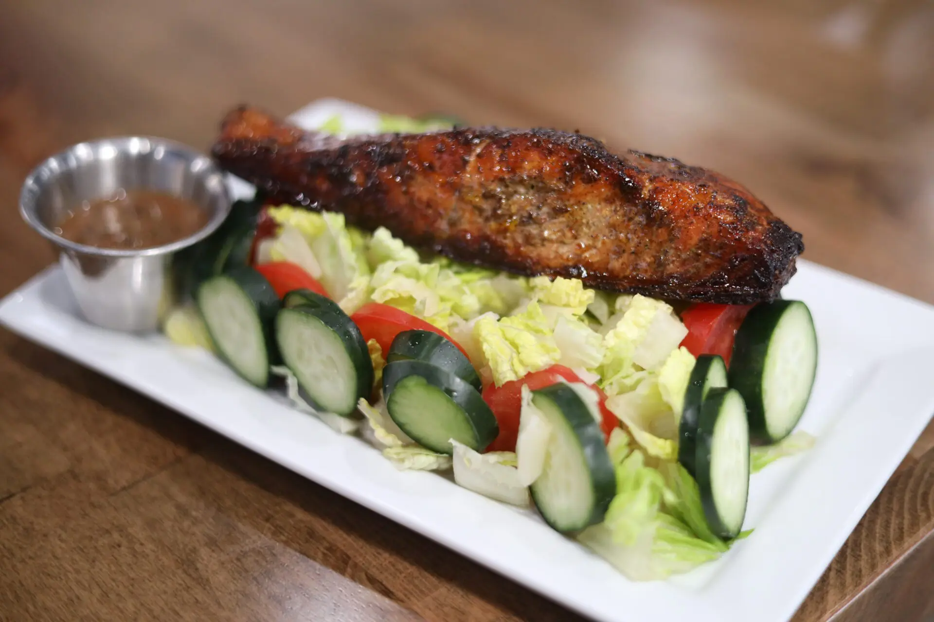 Blacken Salmon + Salad