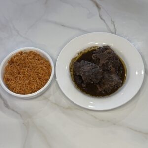 Jollof Rice and Jamaican Oxtails
